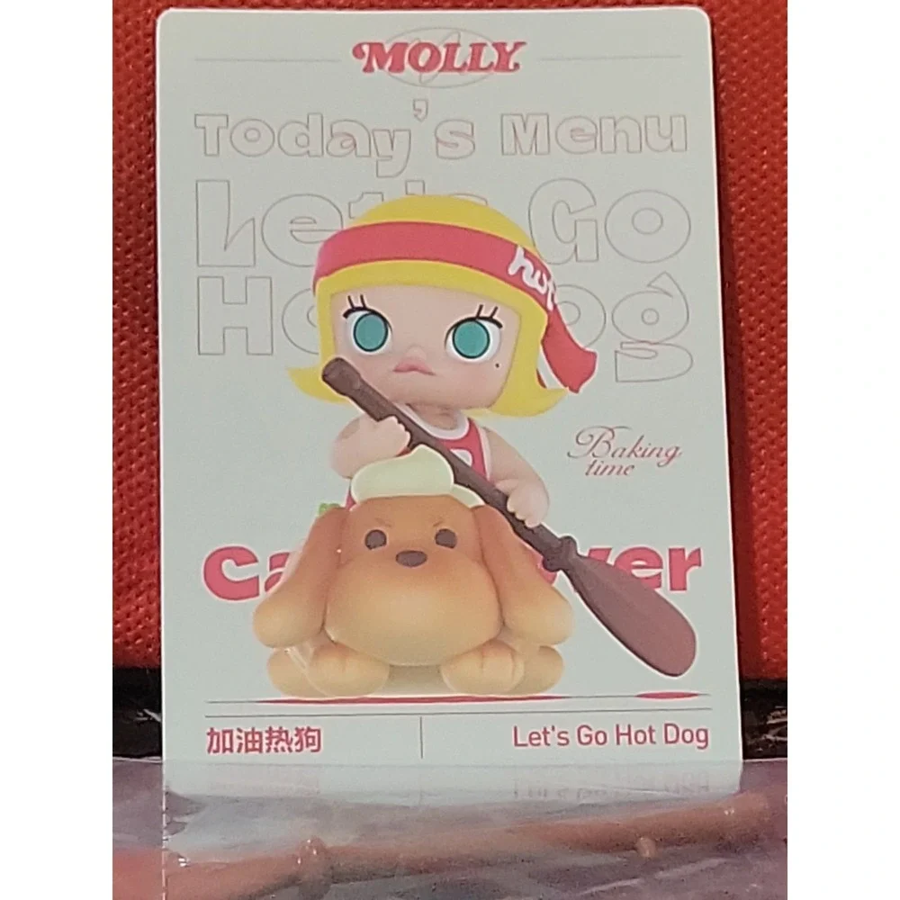 POP MART x Molly Carb-Lover Baking Time Series Figure Dolls - Let's Go Hot Dog